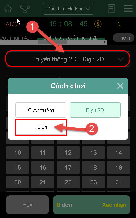 Tiến hành hướng dẫn cược xiên