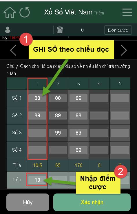 hướng dẫn cược xiên